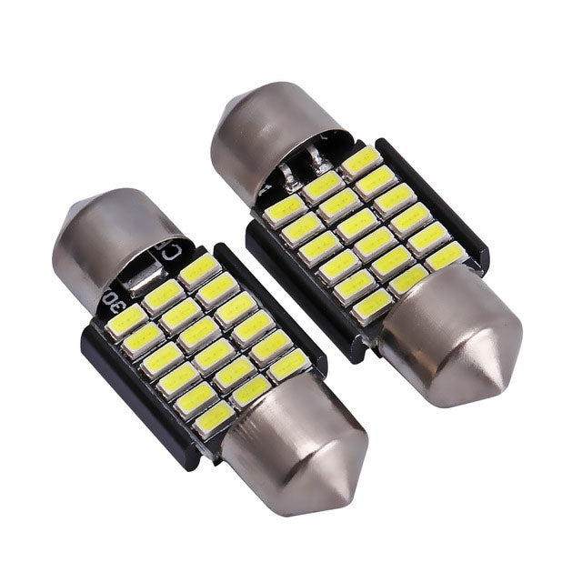 Dome - 3014 - 31mm - 18SMD - Wit Dome - 3014 - 31mm - 18SMD - Wit
